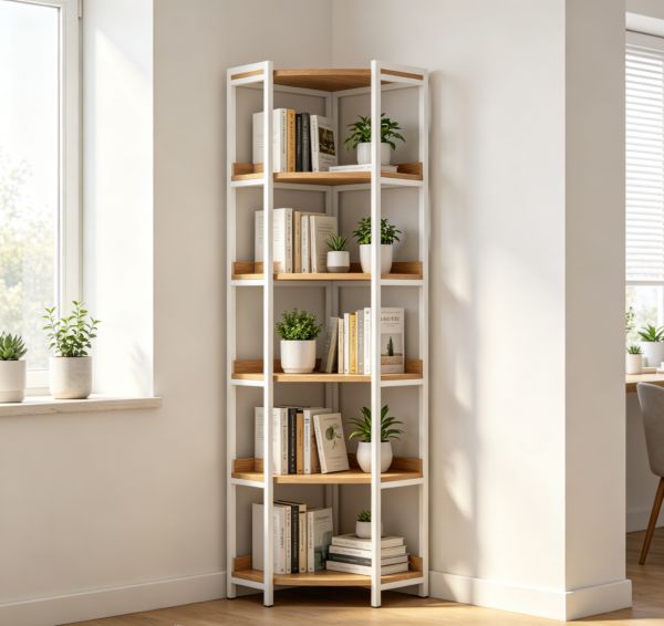 Tall 6 Tier Space Saver Corner Rack